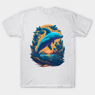 Dolphin and Sunset T-Shirt